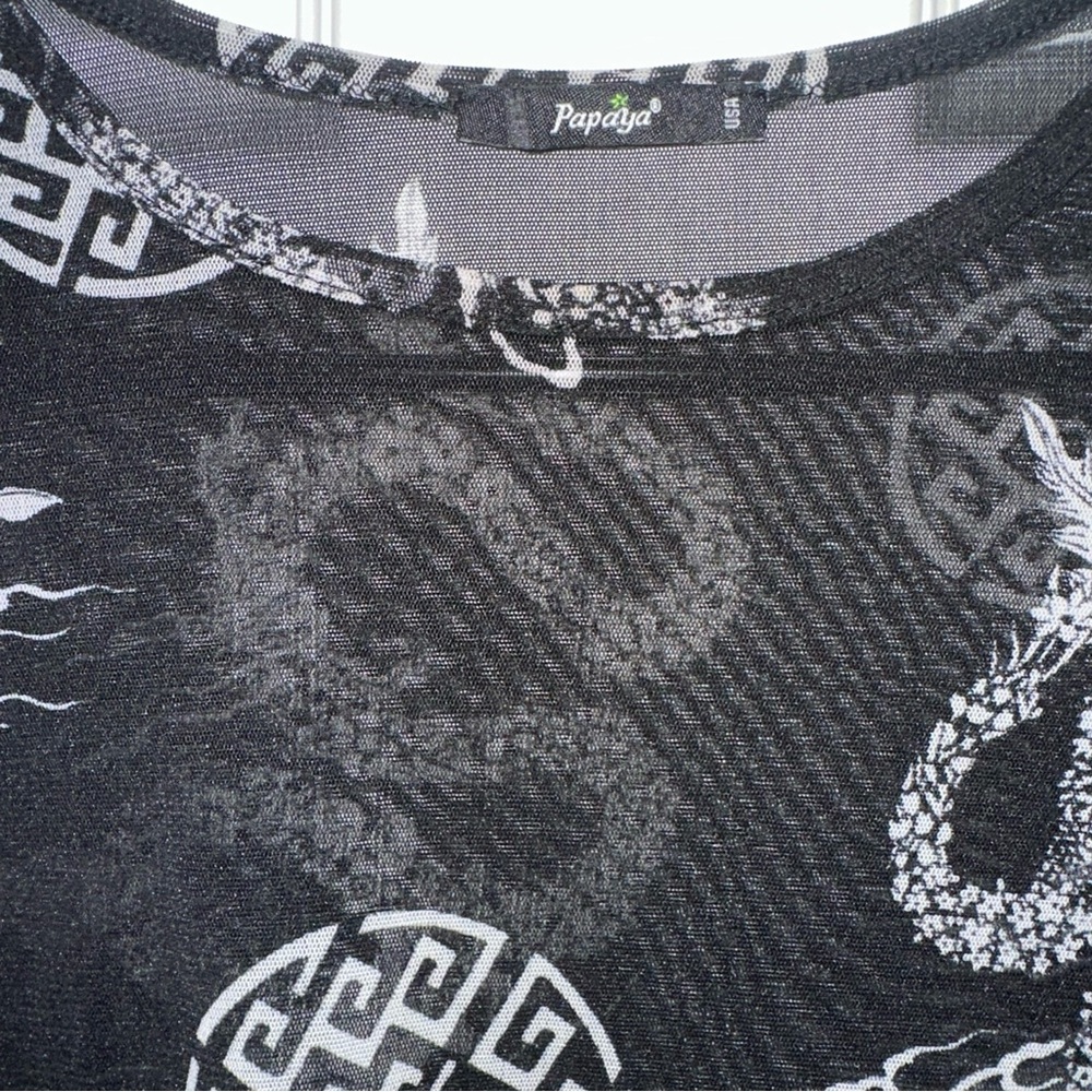 Papaya Black and Gray Patterned - Picture 3 of 4